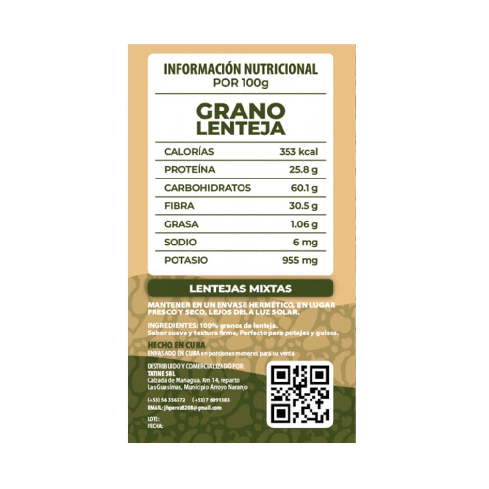 Lentejas Campo Vivo (10 x 500 g / 1.1 lb) - Miniatura 2