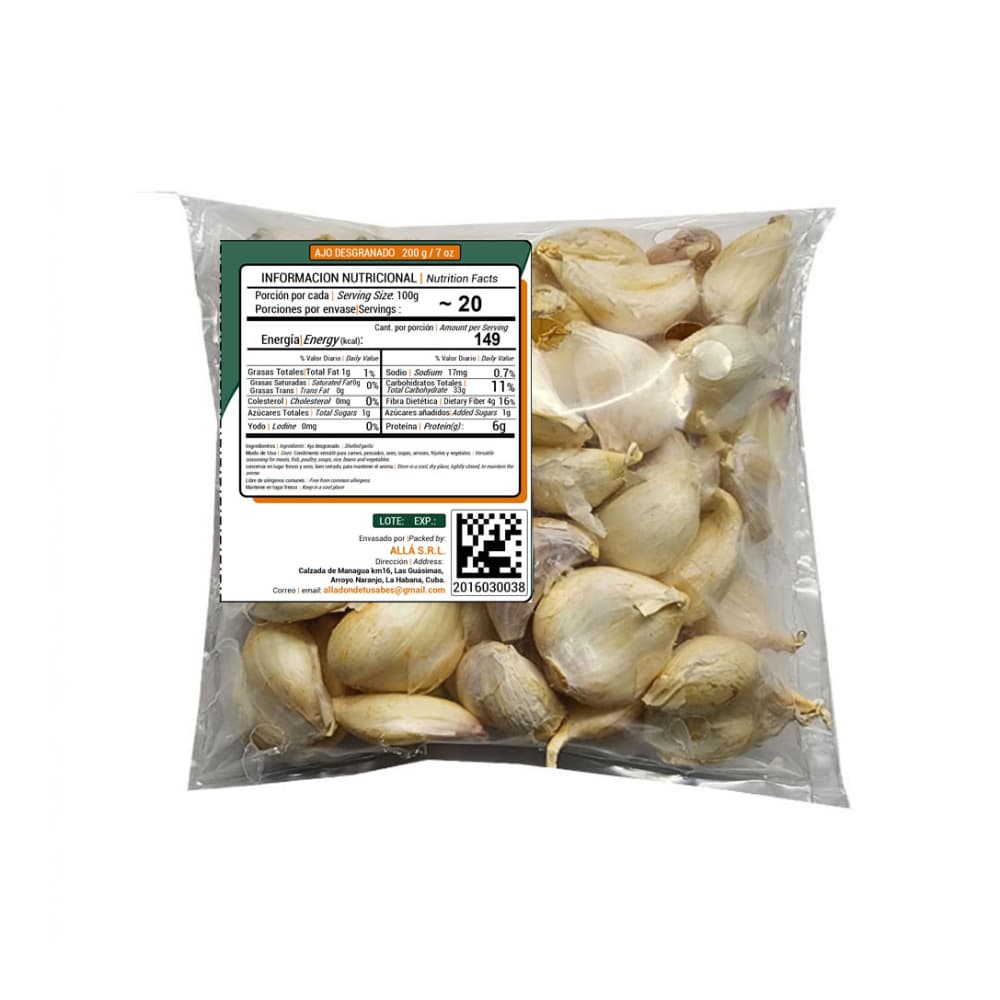 Ajo desgranado ALLÁ (200 g / 7 oz) - Miniatura 4