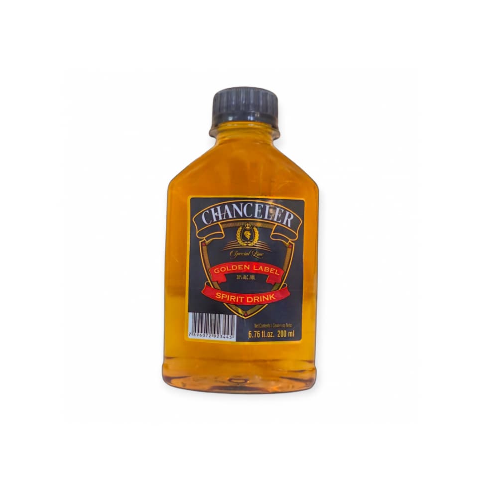 Whisky línea especial etiqueta dorada Chanceler (200 ml) - Imagen 1