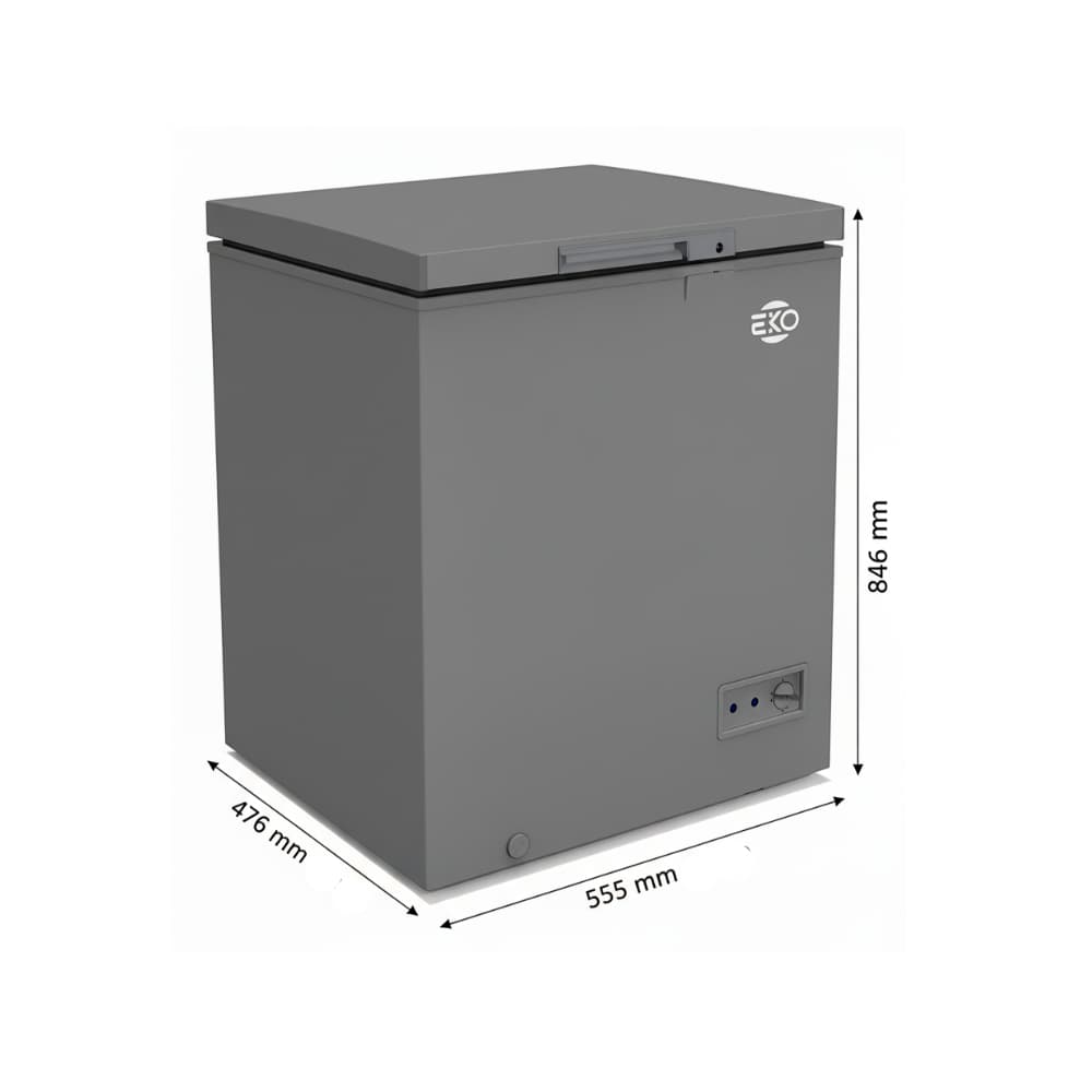 Congelador horizontal freezer 3.5 pies cúbicos color gris EKO BD/BC-105EKO - Miniatura 2