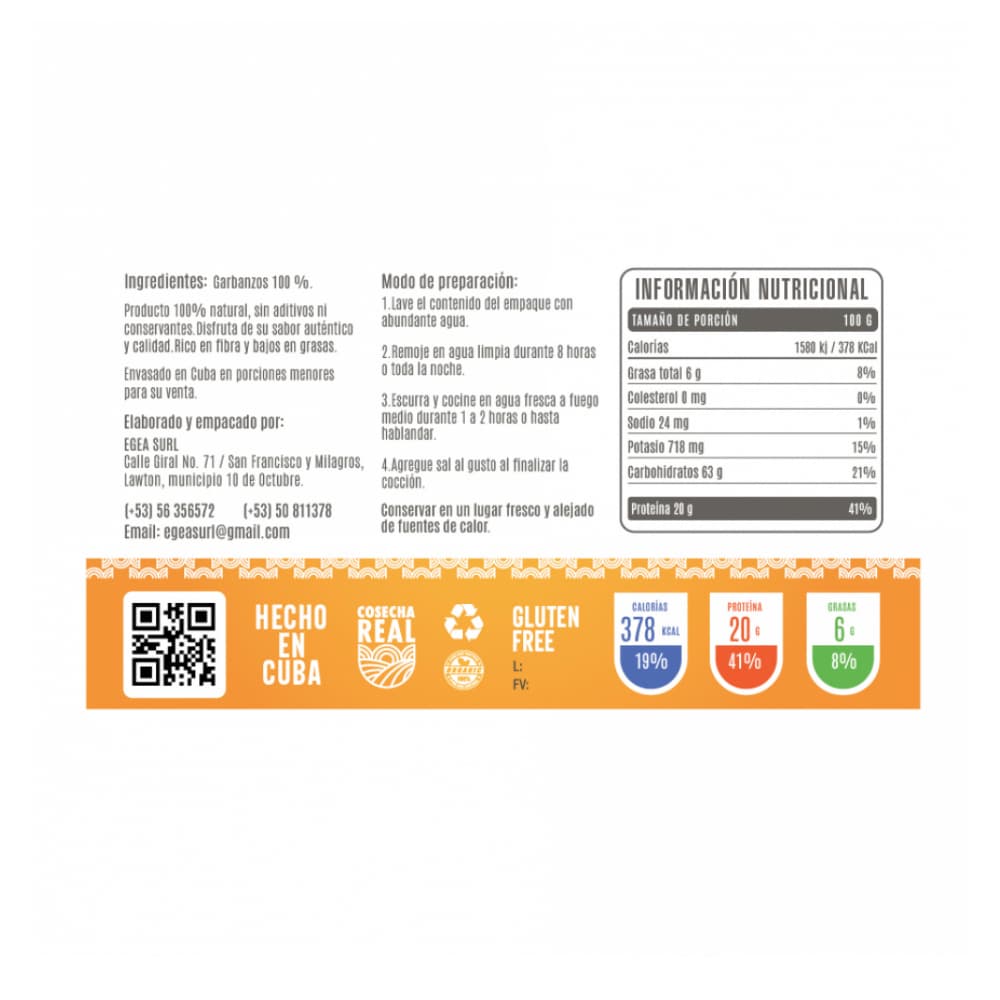 Garbanzos Cosecha Real (2 x 1 kg / 2.2 lb) - Miniatura 2