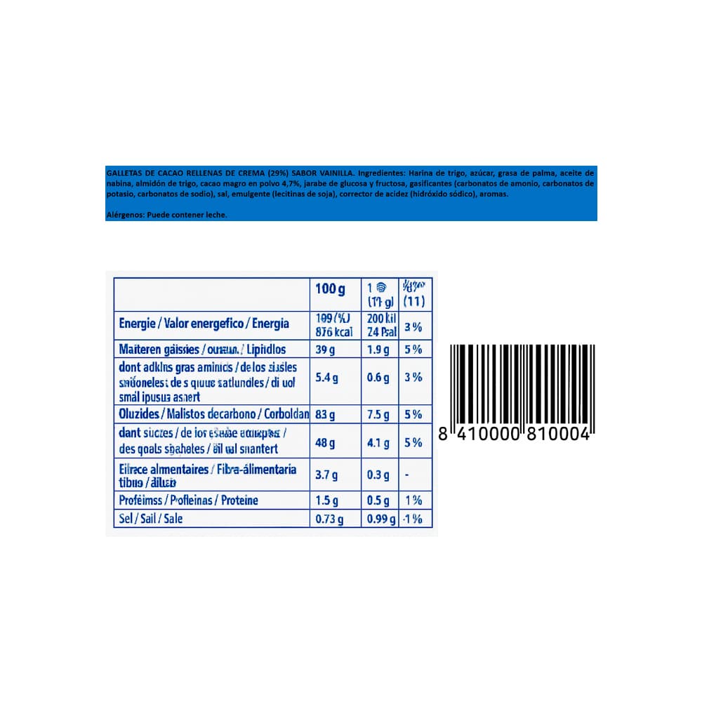 Galleta de chocolate con relleno sabor a vainilla Original Oreo (176 g / 6.21 oz) - Miniatura 3