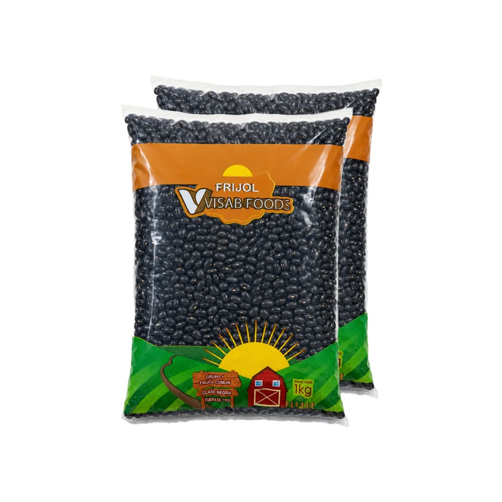 Frijoles negros Visab Foods (2 x 1 kg / 2.2 lb) - Miniatura 1