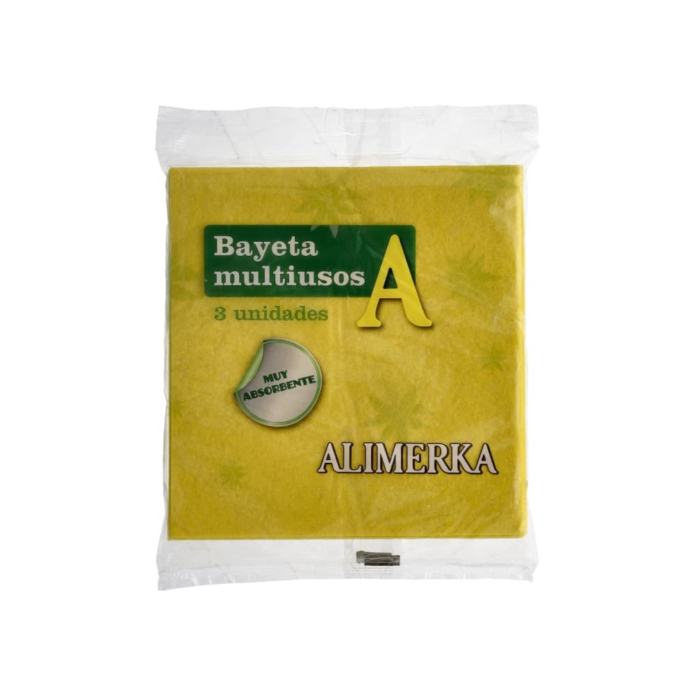 Bayeta multiusos amarilla Alimerka (3 U) - Miniatura 1