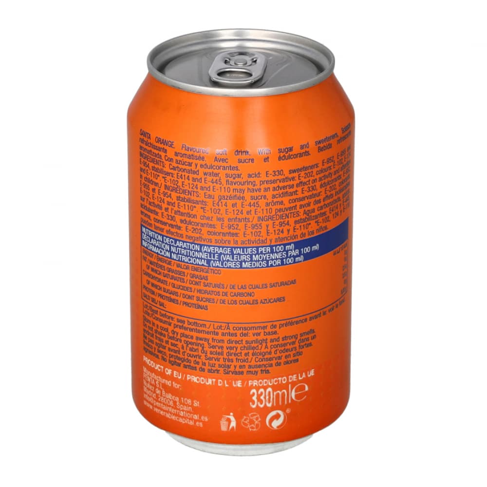 Refresco gaseado de naranja Santa (12 x 330 ml) - Miniatura 3