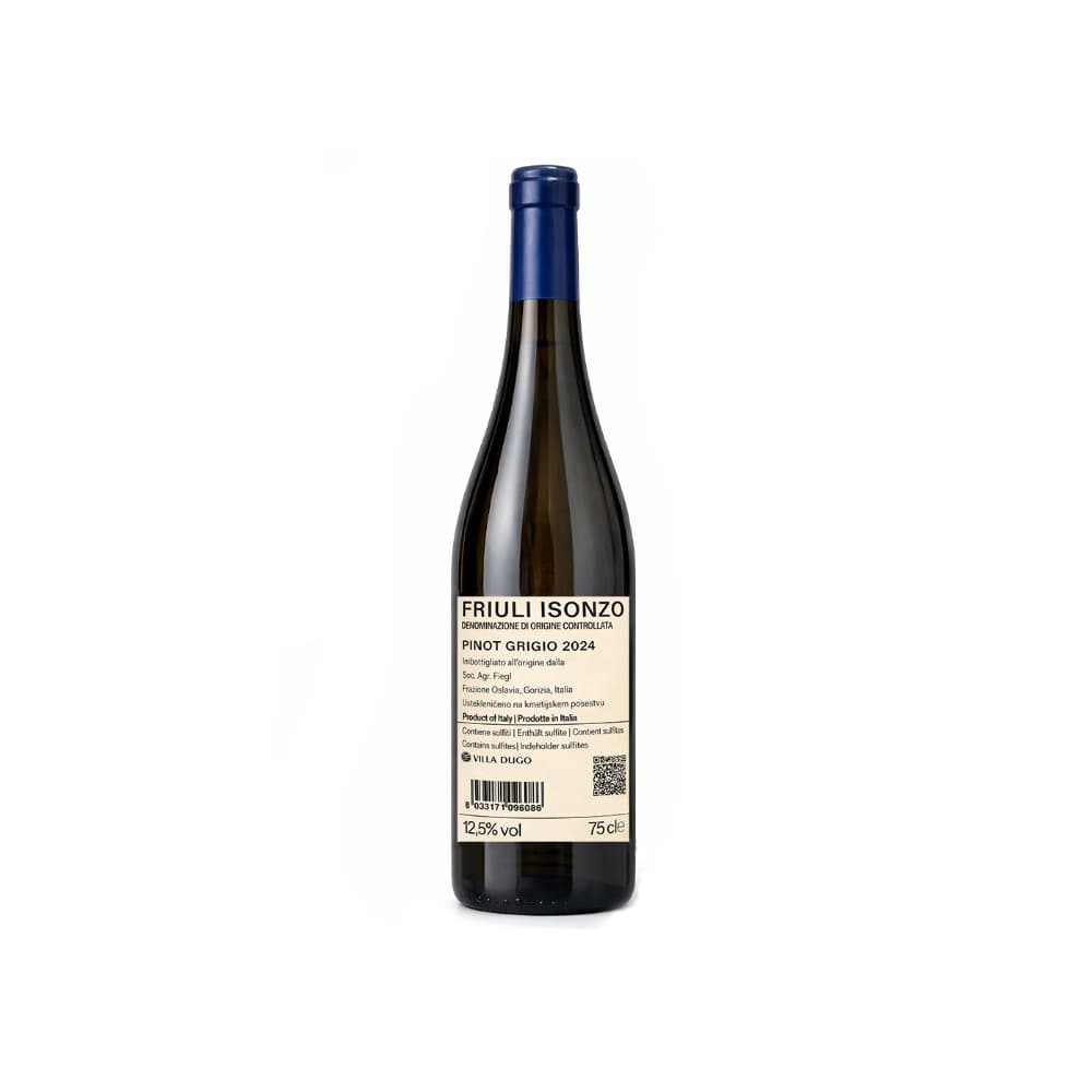 Vino Blanco Pinot Grigio Friuli Isonzo Villa Dugo (750 ml) - Miniatura 2