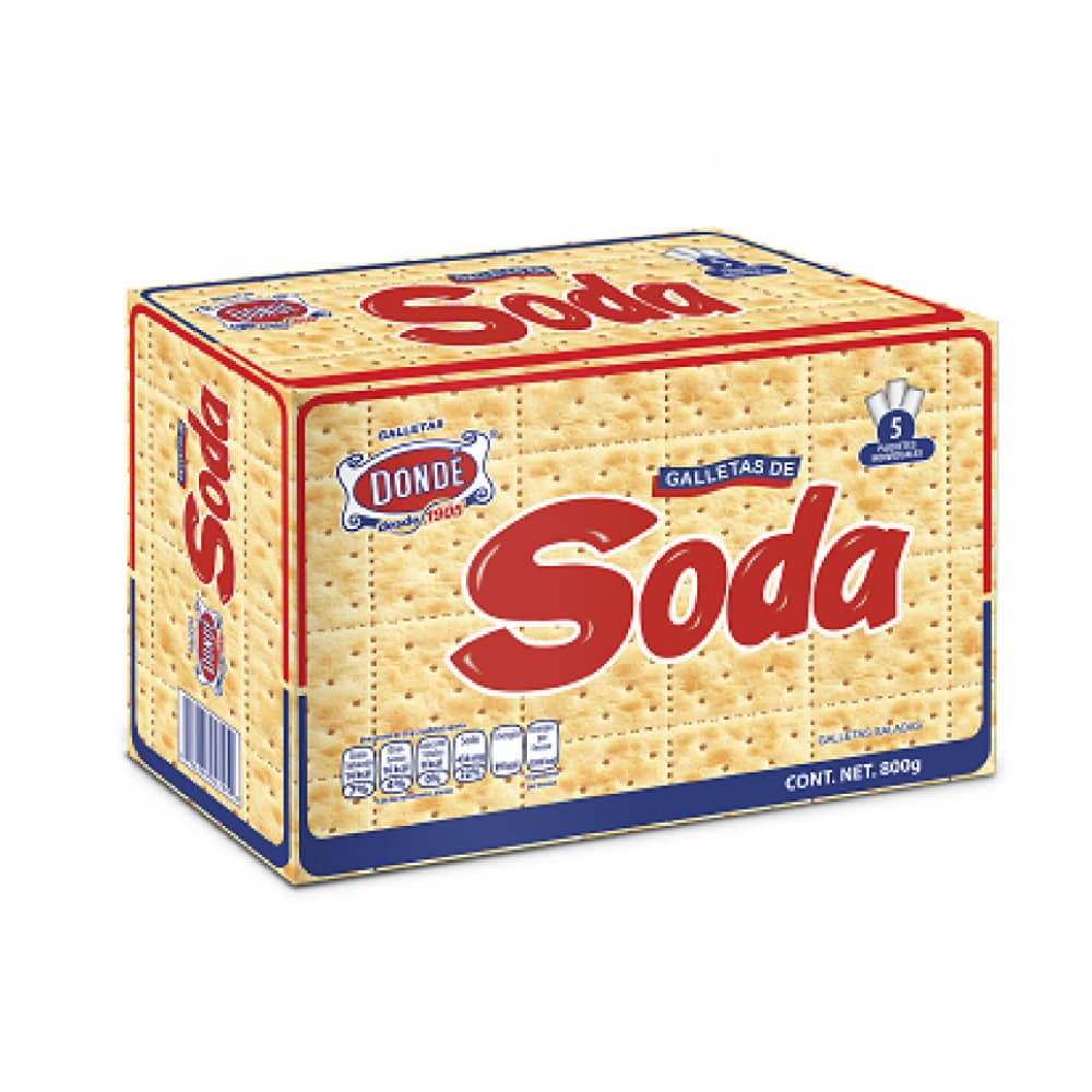 Galletas de soda Dondé (800 g / 1.76 lb) - Imagen 1