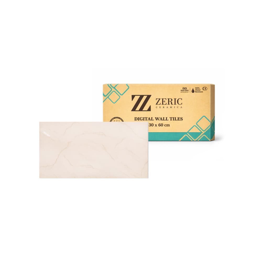 Caja de losas arena clara de cerámica esmaltada para paredes 300 mm x 600 mm Zeric FD-40388 (5 U) - Miniatura 1