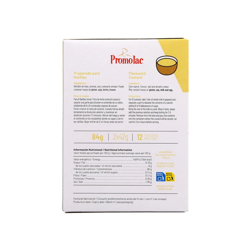 Natillas caseras Promolac (3 x 84 g / 2.96 oz) - Miniatura 2