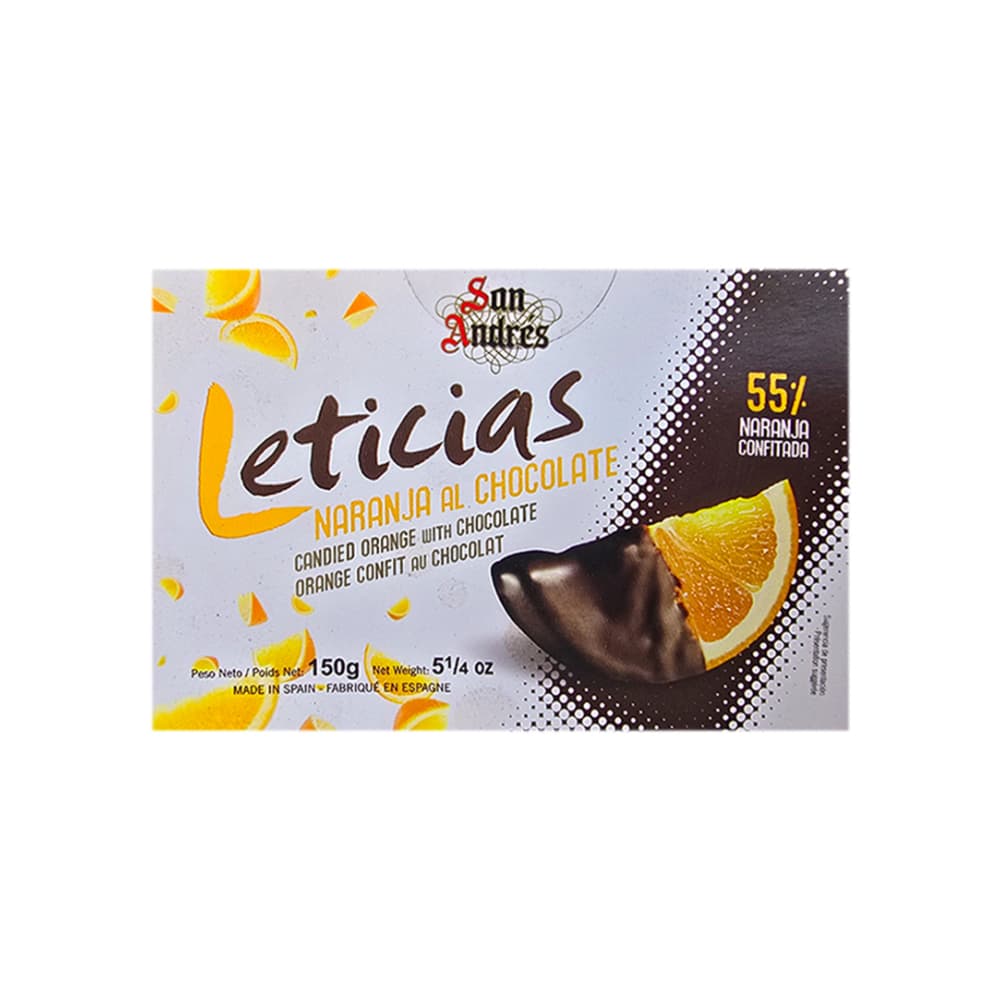Leticias naranja al chocolate San Andrés (150 g / 5.25 oz) - Miniatura 2