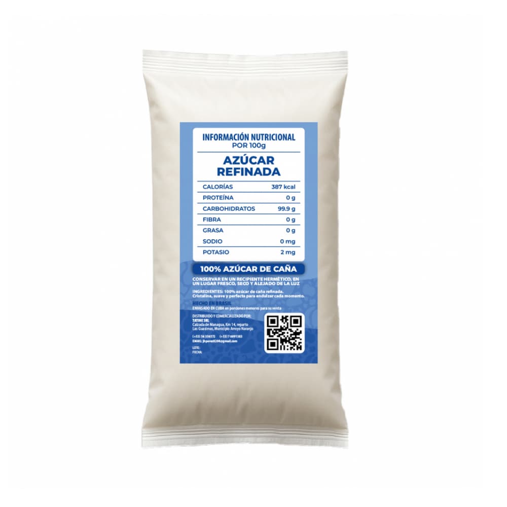 Azúcar blanca refinada Campo Vivo (3 x 1 kg / 2.2 lb) - Miniatura 3
