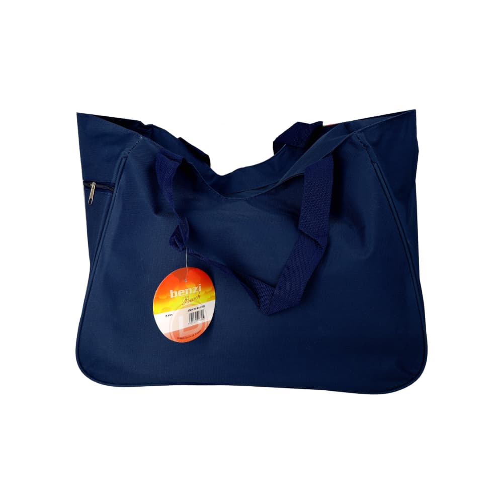 Bolsa de playa azul oscuro con estampado de hojas Benzi (1 U) - Miniatura 3