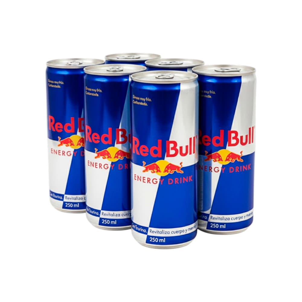 Bebida energética Red Bull (6 x 250 ml / 8.4 fl oz) - Imagen 1