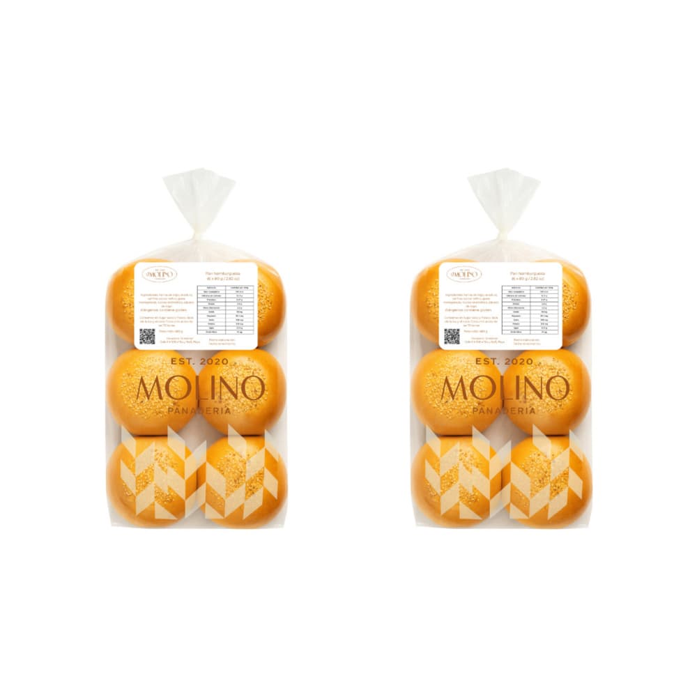 Pan para hamburguesa El Molino (12 x 80 g / 2.82 oz) - Miniatura 2