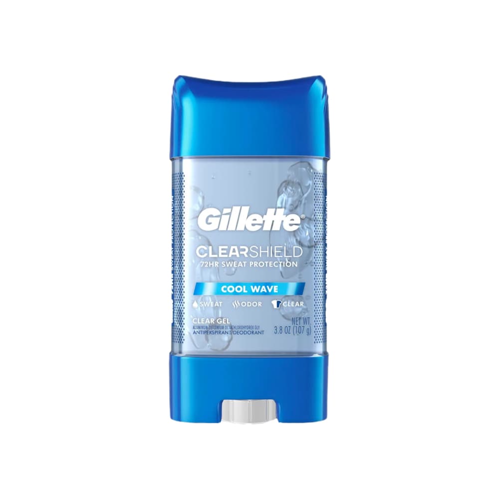 Desodorante antitranspirante en gel transparente Gillette Clear Shield Cool Wave (107 g / 3.8 oz) - Imagen 1