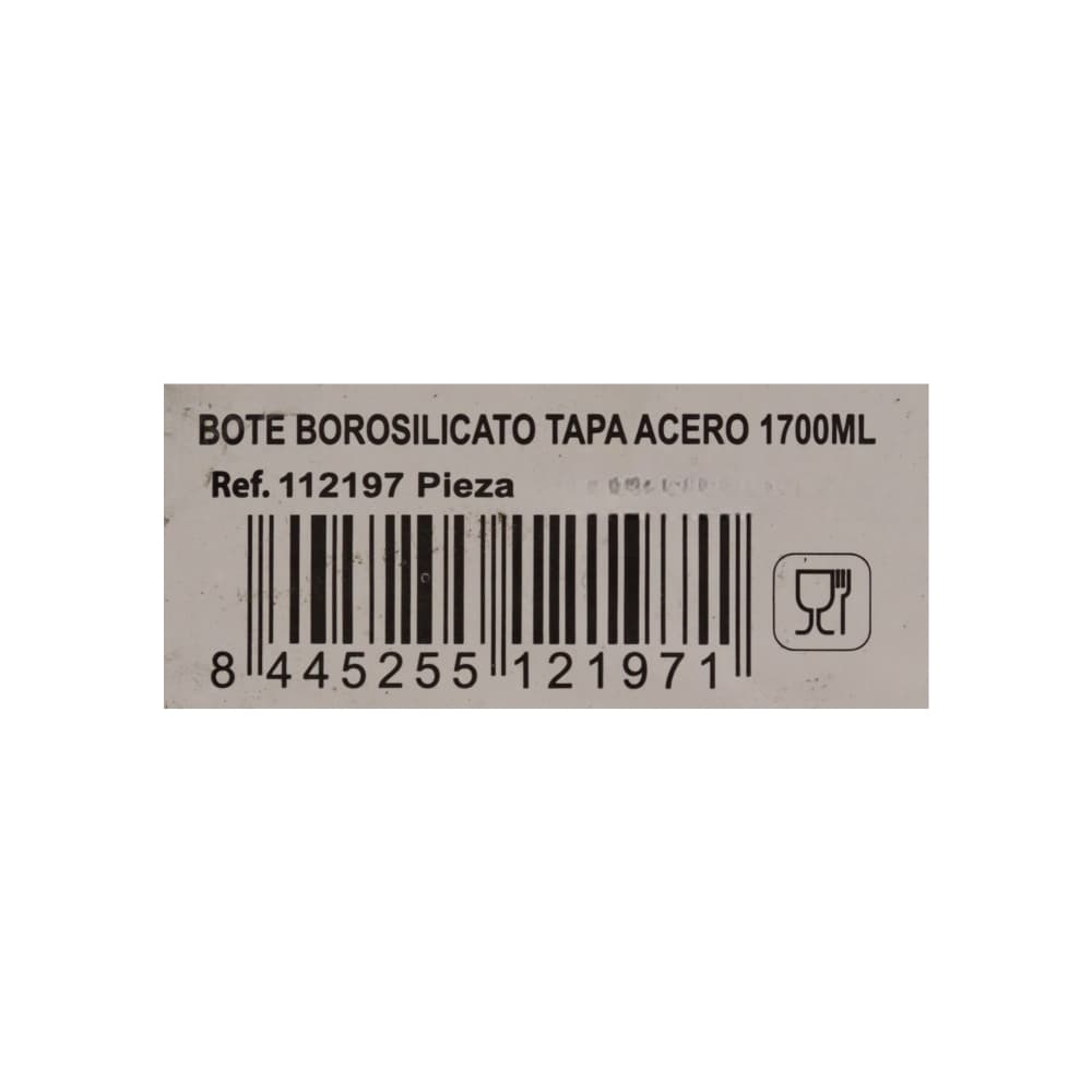 Envase de borosilicato con tapa de acero Alessandro (1700 ml) - Miniatura 3