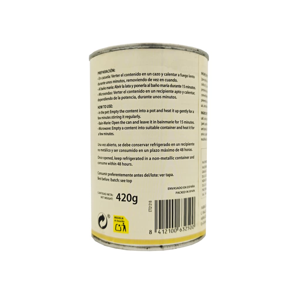 Fabada Asturiana Qbanito (420g / 15.9 oz) - Miniatura 3