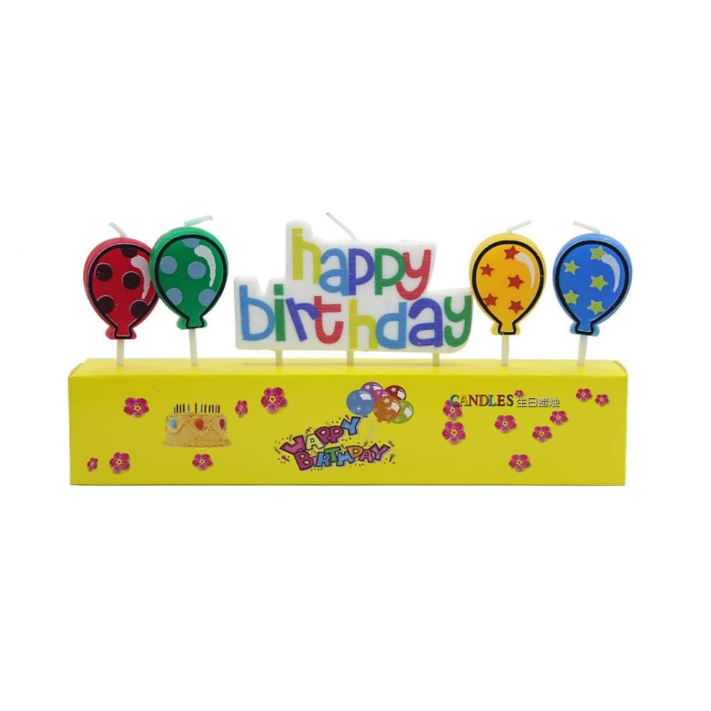 Juego de 5 velas de cumpleaños - Miniatura 2