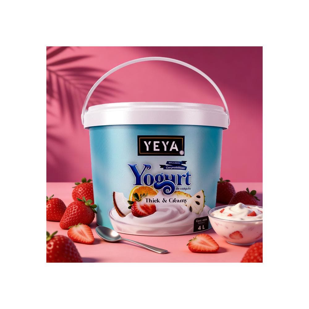 Yogurt de fresa con probióticos YEYA (4 L) - Miniatura 5