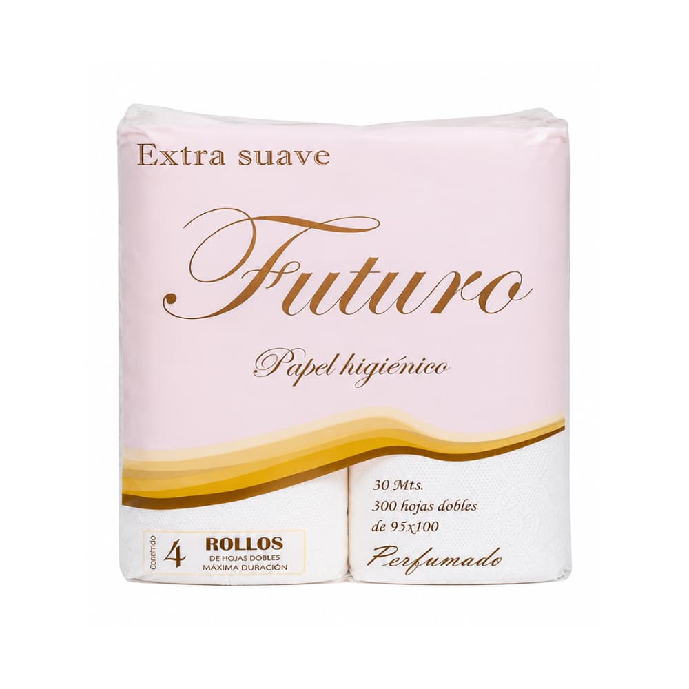 Papel higiénico doble hoja extra suave perfumado Futuro Idon (4 U) - Miniatura 1