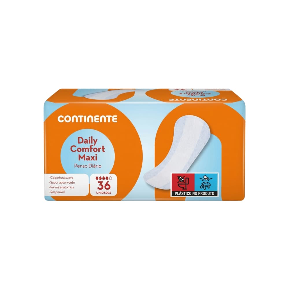 Compresas sanitarias diarias Comfort Maxi Continente (36 U) - Miniatura 1