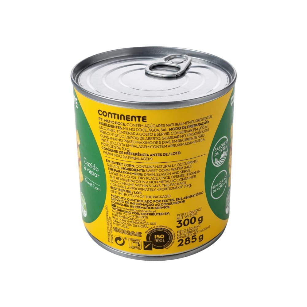 Maíz dulce, sin gluten, Continente (300 g / 10.58 oz) - Miniatura 2
