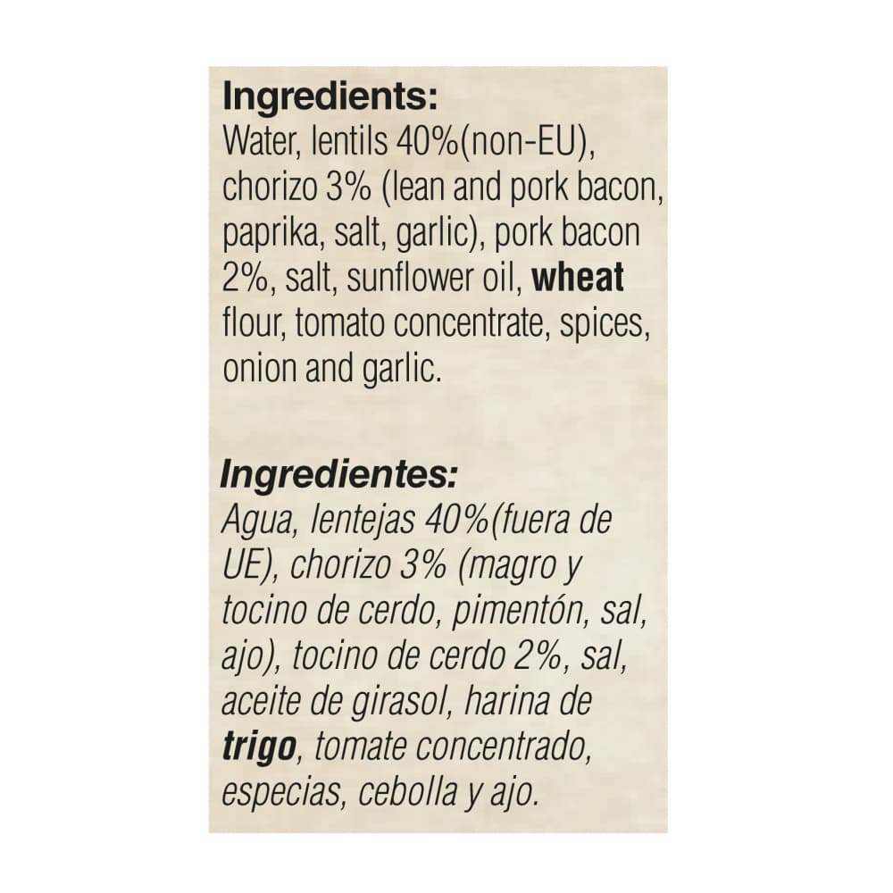 Lentejas con chorizo Yeya (415 g / 14.6 oz) - Miniatura 4