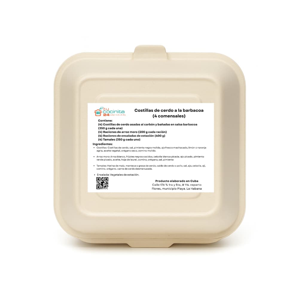 Costillas de cerdo a la barbacoa Tucocinita24 (4 comensales) - Miniatura 3