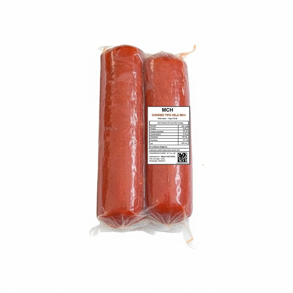 Chorizo tipo vela (1kg / 2.2 lb) - Imagen 1