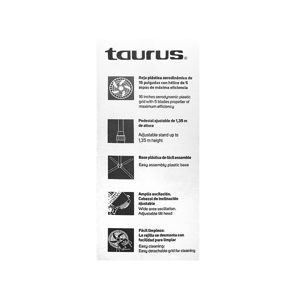 Ventilador de pedestal de 16 pulgadas Taurus Austros - Miniatura 4