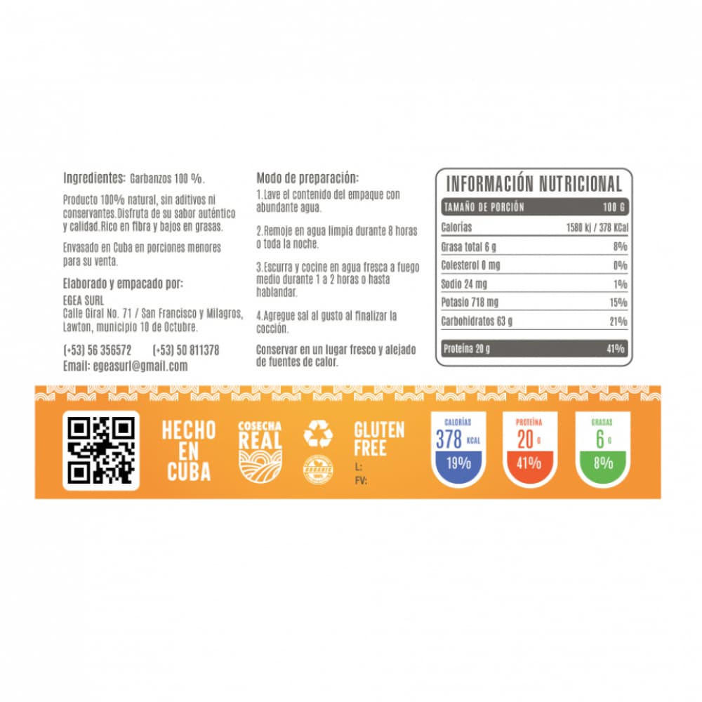 Garbanzos Cosecha Real (6 x 500 g / 1.1 lb) - Miniatura 2