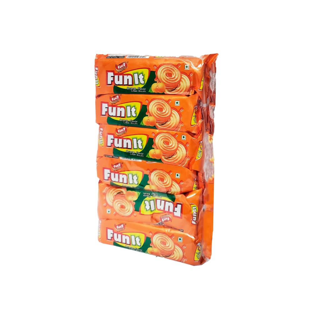 Galletas con crema sabor naranja Fun It Fun2 (12 x 36 g / 1.27 oz) - Miniatura 4