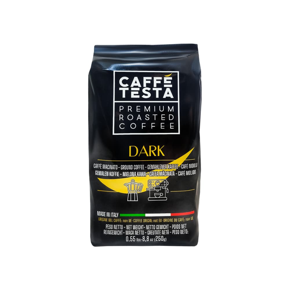 Café oscuro molido Testa (250 g / 8.8 oz) - Imagen 1