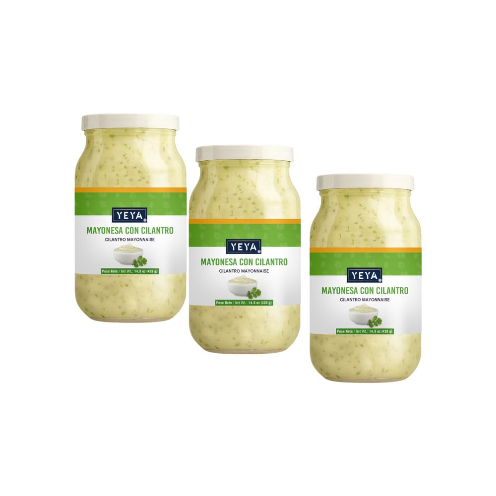 Mayonesa con cilantro YEYA (3 x 420 g / 14.8 oz) - Miniatura 1