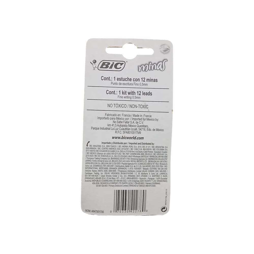 Minas 0.5 mm Bic (12 U) - Miniatura 2