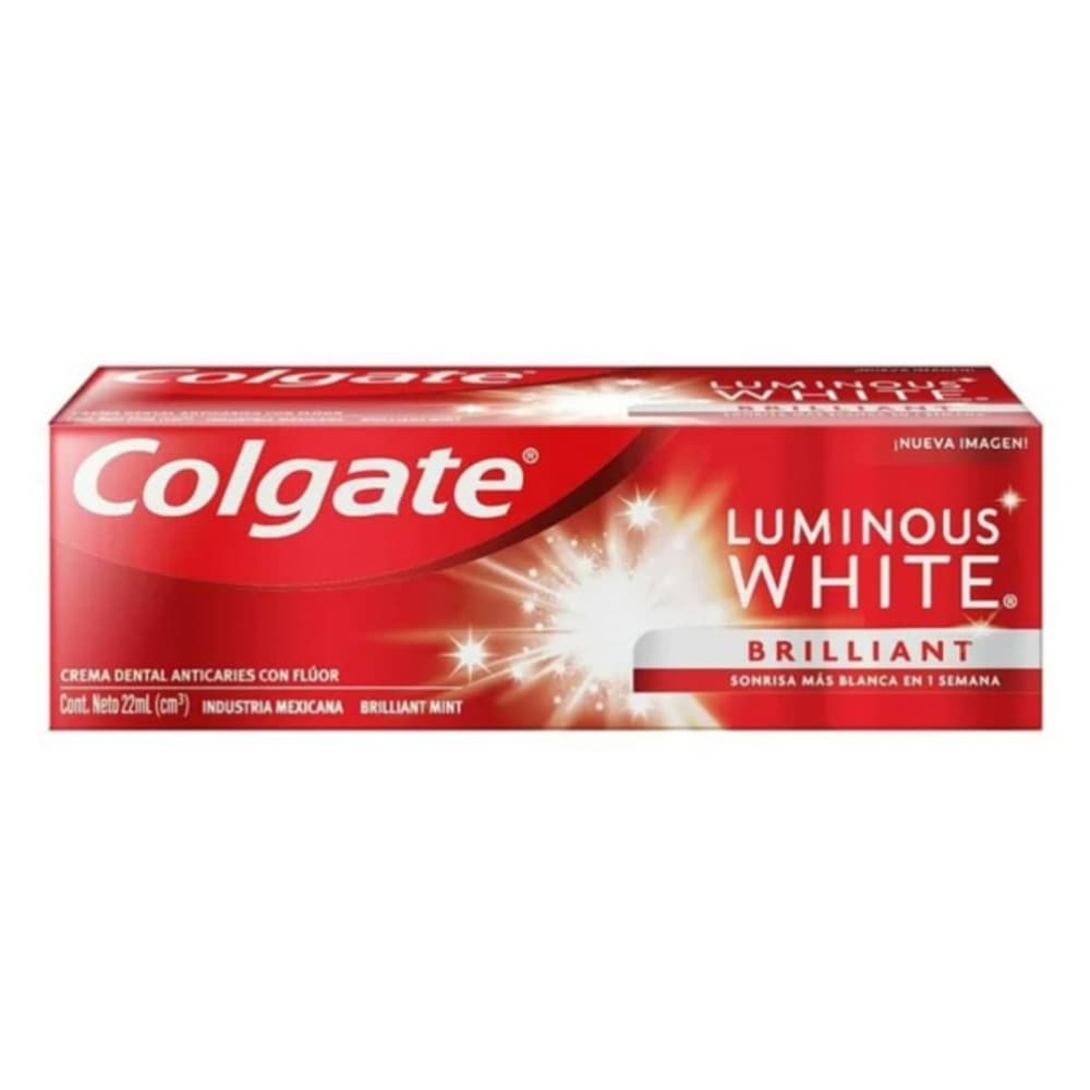 Pasta dental Luminous White Colgate (22 ml) - Miniatura 4