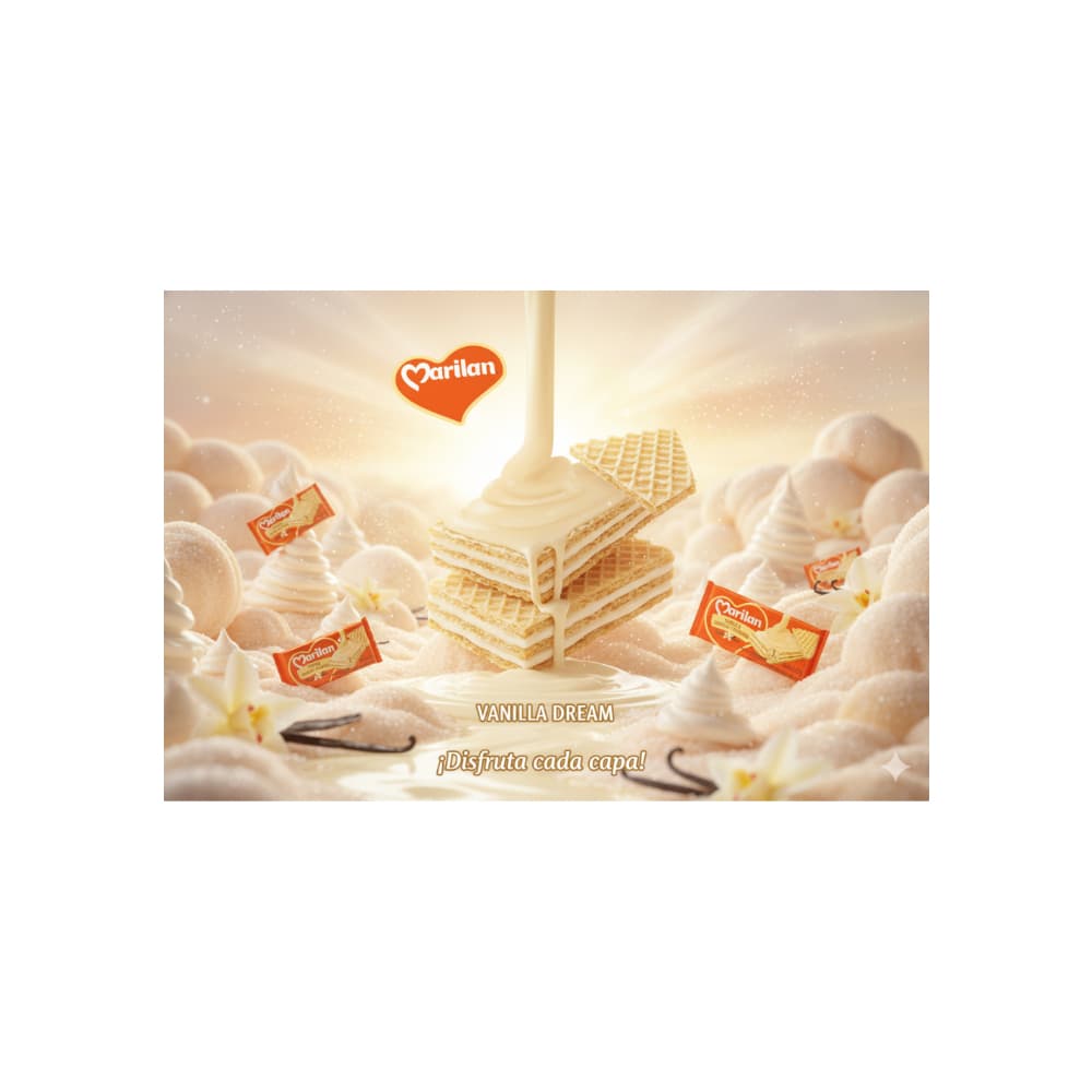 Sorbeto relleno con crema sabor a vainilla Marilan (6 x 115 g / 4.1 oz) - Miniatura 4