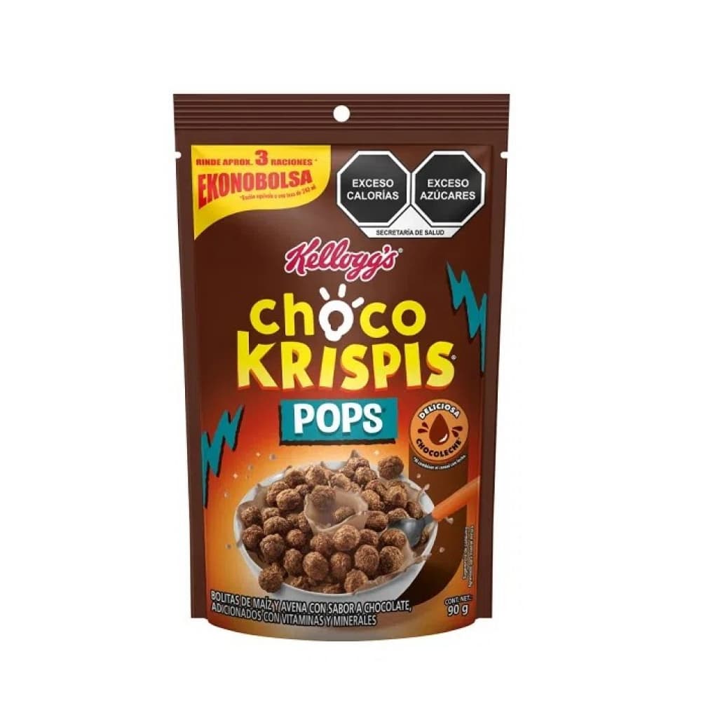 Bolitas de maíz y avena con sabor chocolate Choco Krispis Kellogg's (90 g / 3.17 oz) - Miniatura 2