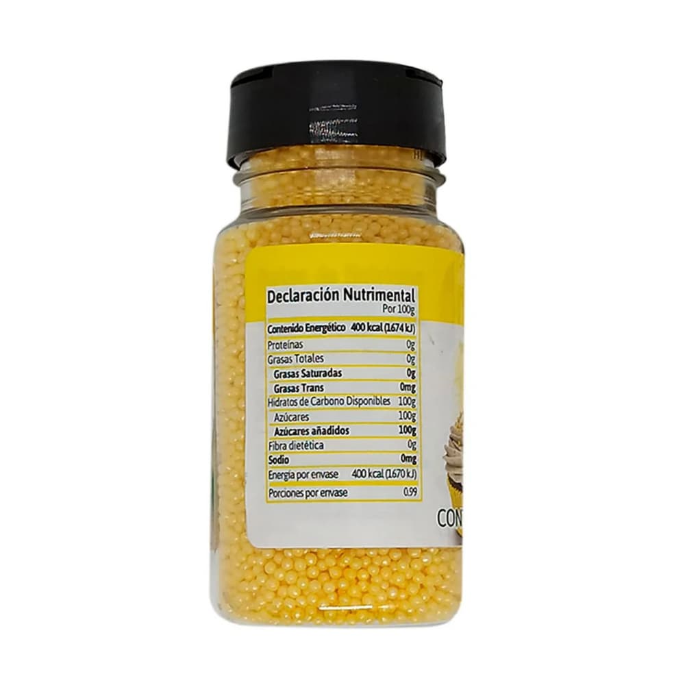 Perlas amarillas para decorar postres Bakersfield (99 g / 3.5 oz) - Miniatura 6