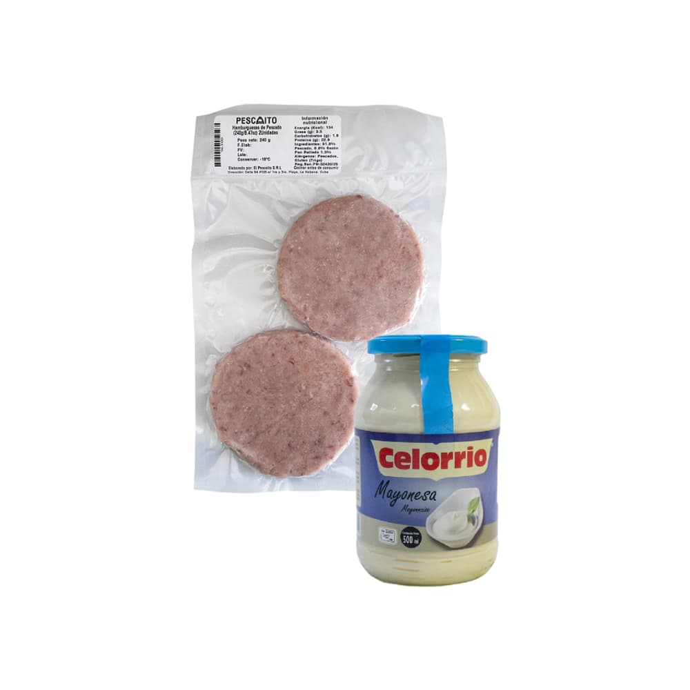 Mayonesa + Hamburguesa de pescado - Imagen 1