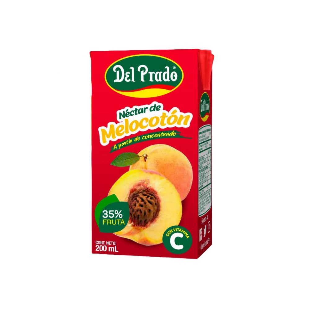 Néctar de melocotón Del Prado (12 x 200 ml) - Miniatura 2