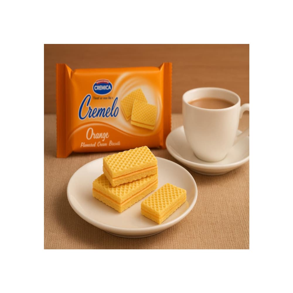 Galletas dulces con crema sabor naranja Cremelo Mrs. Bector's Cremica (440 g / 15.5 oz) - Miniatura 4