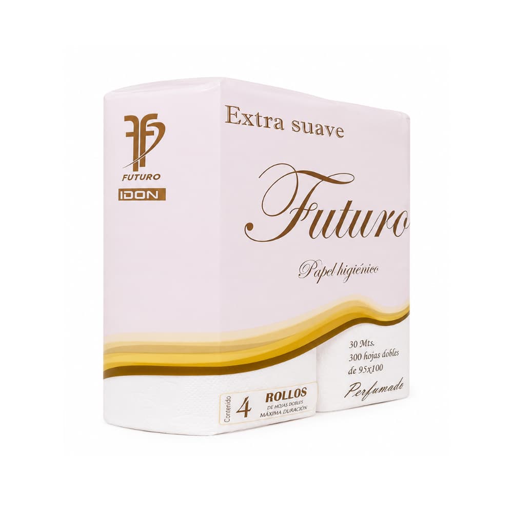 Papel higiénico doble hoja extra suave perfumado Futuro Idon (4 U) - Miniatura 3