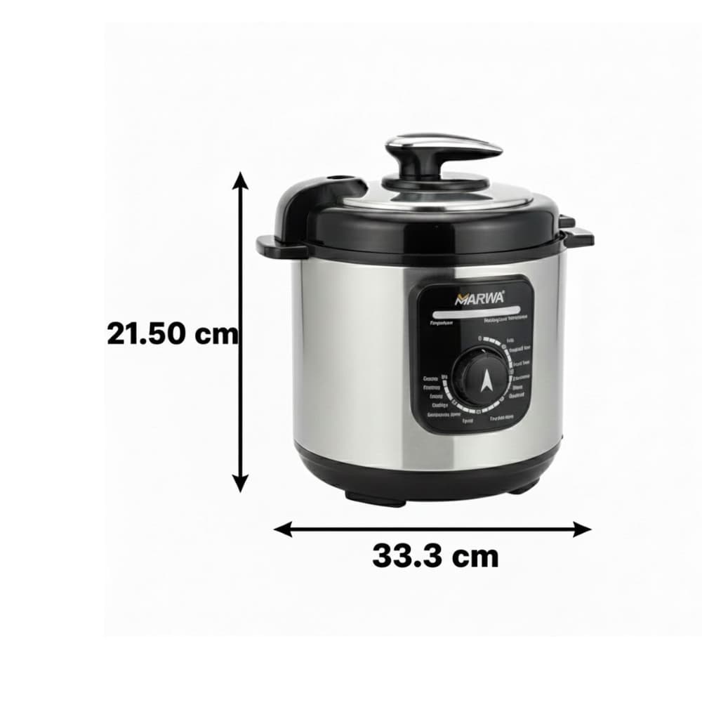 Olla de presión eléctrica 6 L MA-RC-05 Marwa - Miniatura 2