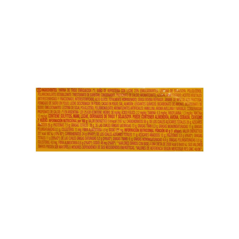 Alfajor relleno de maní Bon o Bon Arcor (2 x 40 g / 1.41 oz) - Miniatura 4