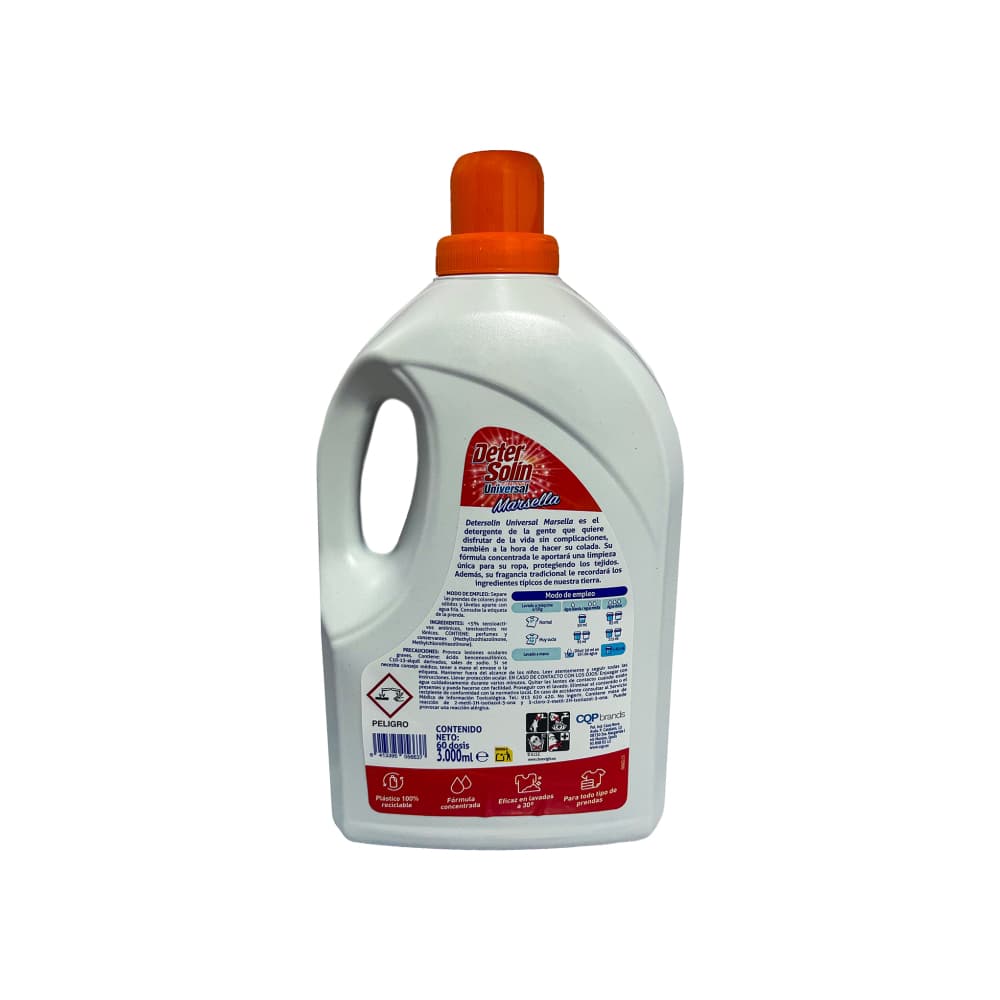 Detergente universal para ropa marsella Detersolín (3 L) - Miniatura 2