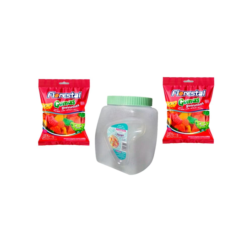 Gomitas de sabores + Envase plástico - Imagen 1