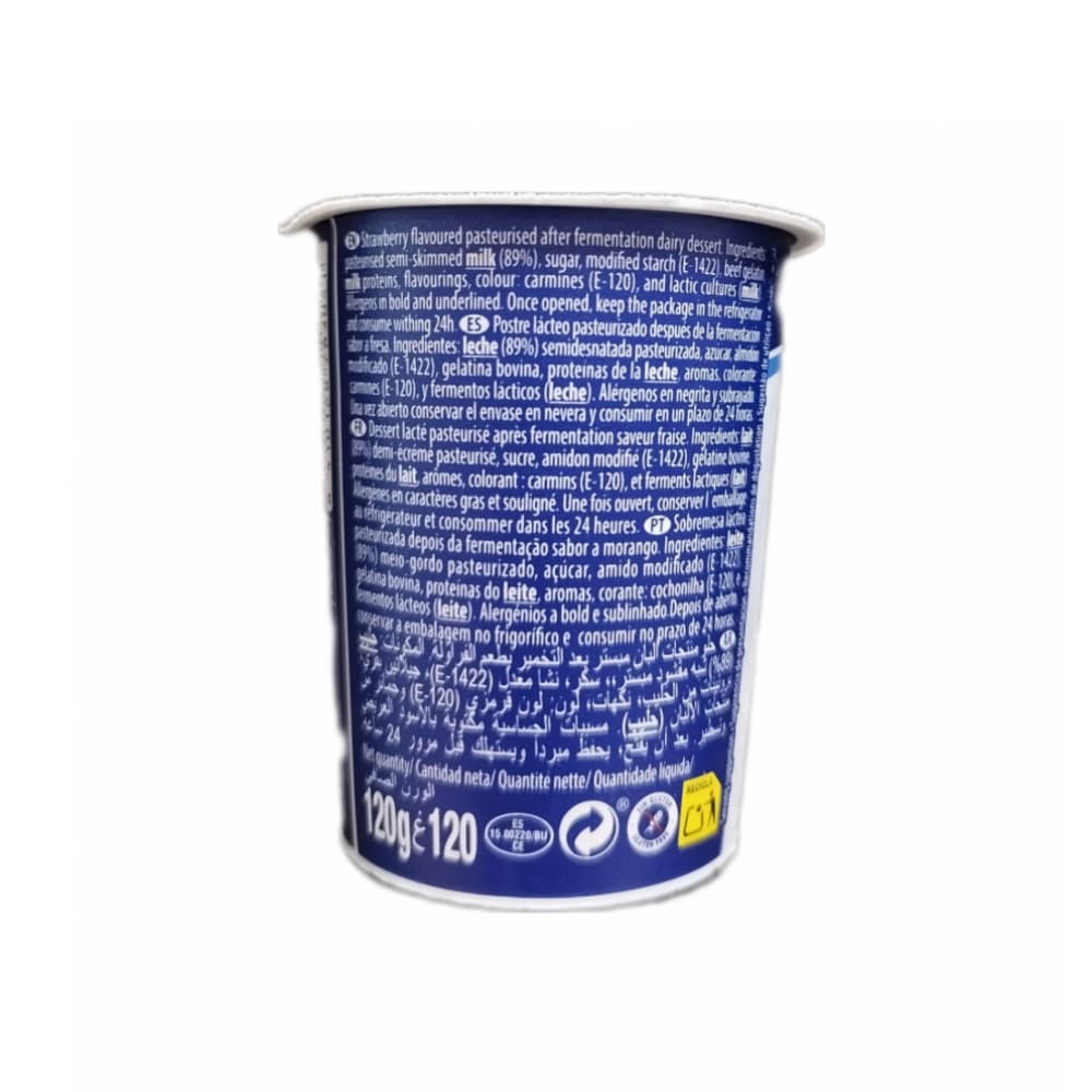 Yogurt sabor fresa Original PMI (24 x 120 g / 4.23 oz) - Miniatura 3