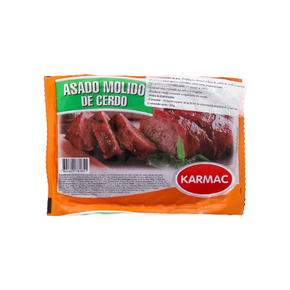 Asado molido de cerdo Karmac (10 x 500 g / 1.10 lb) - Miniatura 2