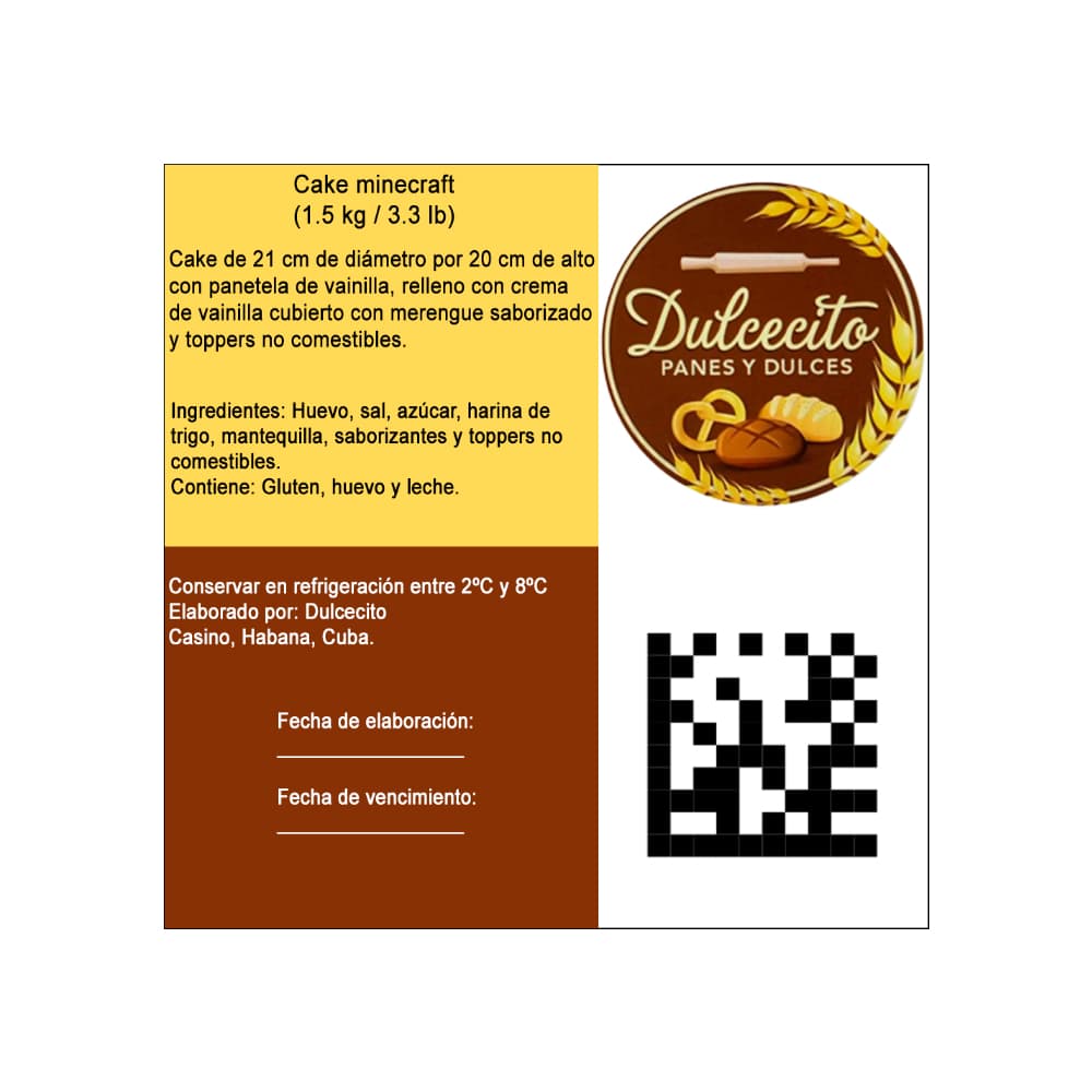 Cake Minecraft Dulcecito (18 personas) - Miniatura 4